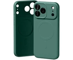 Mercury Semi-Silicone MagSafe dėklas skirtas Apple iPhone 17 Pro Max žalios spalvos