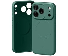 Mercury Semi-Silicone MagSafe dėklas skirtas Apple iPhone 17 Pro žalios spalvos