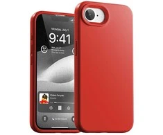 Dėklas Mercury Silicone skirta Apple iPhone 16e raudonos spalvos