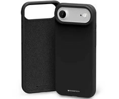 Mercury Silicone dėklas skirtas Apple iPhone 17 Air juodos spalvos