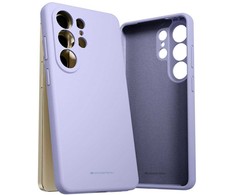 Mercury Silikoninis dėklas, skirtas „Samsung Galaxy S26 Ultra“, levandų pilkos spalvos