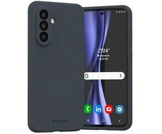 Dėklas Mercury Silicone Samsung A36 mėlynos spalvos/navy