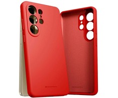 Mercury silikoninis dėklas „Samsung Galaxy S26 Ultra“, raudonas