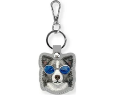 Dėklas locatorr Nimmy Glasses Cool and Cute Dog pilkos spalvos