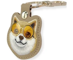 Dėklas locatorr Nimmy Glasses Cool Dog rudos spalvos