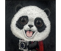 Dėklas NIMMY case BIG EYED GIANT PANDA for IPHONE 18 Pro/17 Pro juodas