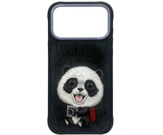 Dėklas NIMMY case BIG EYED GIANT PANDA for IPHONE 18 Pro/17 Pro juodas