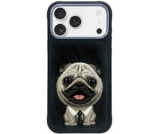 Dėklas NIMMY case BIG EYED PET 2.0 Dog for IPHONE 17 Pro Max juodas
