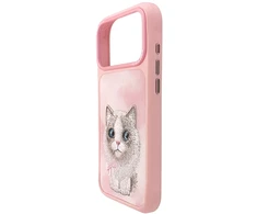 Dėklas NIMMY case BIG EYED RAGDOLL for IPHONE 18 Pro Max/17 Pro Max pink