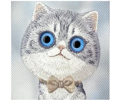 Dėklas NIMMY case BIG EYED Sidabrinis SHADED CAT for IPHONE 18 Pro Max/17 Pro Max pilkas