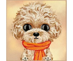Dėklas NIMMY case BIG EYED TEDDY POODLE for IPHONE 18 Pro Max/17 Pro Max ruda