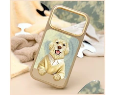 Dėklas NIMMY case GENTLE PETS SERIES DOG compatible with MagSafe for IPHONE 18 Pro Max/17 Pro Max ruda