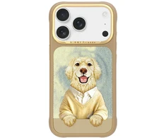 Dėklas NIMMY case GENTLE PETS SERIES DOG compatible with MagSafe for IPHONE 18 Pro Max/17 Pro Max ruda