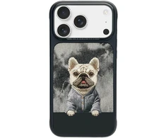 Dėklas NIMMY case GENTLE PETS SERIES DOG compatible with MagSafe for IPHONE 18 Pro/17 Pro juodas