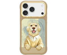 Dėklas NIMMY case GENTLE PETS SERIES DOG compatible with MagSafe for IPHONE 18 Pro/17 Pro ruda