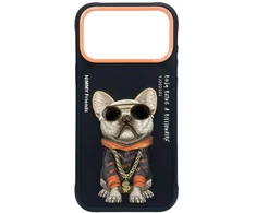Dėklas NIMMY case GLASSES COOL DOG for IPHONE 18 Pro Max/17 Pro Max juodas
