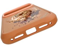Dėklas NIMMY case LION compatible with MagSafe for IPHONE 18 Pro Max/17 Pro Max oranžinis