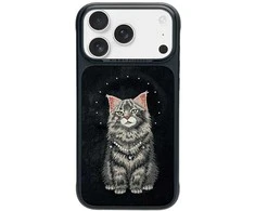 „Nimmy Lucky Fashion Cat“ „MagSafe“ dėklas, skirtas „iPhone 17 Pro Max“ - juodas