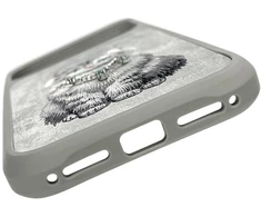 Dėklas NIMMY case LUCKY FASHION CAT compatible with MagSafe for IPHONE 18 Pro Max/17 Pro Max pilkas