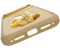 Dėklas NIMMY case LUCKY FASHION CAT compatible with MagSafe for IPHONE 18 Pro Max/17 Pro Max ruda