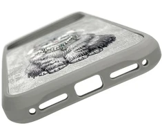 Dėklas NIMMY case LUCKY FASHION CAT compatible with MagSafe for IPHONE 18 Pro/17 Pro pilkas