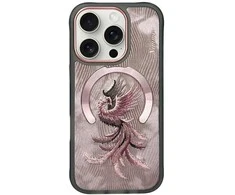 Dėklas Nimmy Magnetic Fantasy Animal MagSafe skirtas Apple iPhone 16 Pro Max rose aukso spalvos