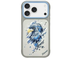 Dėklas NIMMY case EAGLE compatible with MagSafe for IPHONE 18 Pro Max/17 Pro Max pilkas