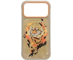 „Nimmy Tiger MagSafe“ dėklas, skirtas „iPhone 17 Pro Max“ – šviesiai rudas