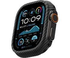 Išmanusis laikrodis Dėklas PITAKA Air Case do Apple Watch Ultra 1/2/3 (49 mm) juoda-pilka