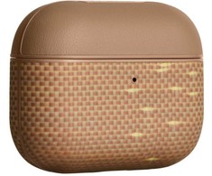 Dėklas PITAKA Aramid Fiber do AirPods Pro 3 golden glin