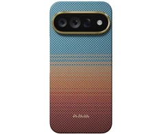 Dėklas PITAKA California Dream 01 Edge Case skirtas Google Pixel 11 Pro XL saulėlydžio spalvos