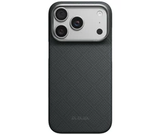 Dėklas PITAKA Edge Argyle MagSafe, skirtas iPhone 18 Pro / 17 Pro, bazalto juodas