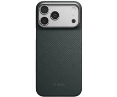 Dėklas PITAKA Edge Argyle MagSafe, skirtas iPhone 18 Pro Max / 17 Pro Max, bazalto juodas
