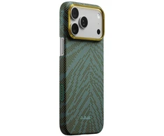 PITAKA Edge Dėklas Breath of Veins for Apple iPhone 17 Pro dive žalias