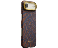 Dėklas PITAKA Edge Case Breath of Veins do iPhone Air burning oranžinis