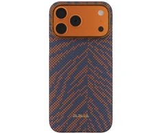 PITAKA Edge Dėklas Breath of Veins for Apple iPhone 17 Pro Max burning oranžinis