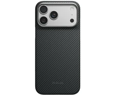 Dėklas Burga Pitaka Edge Case, Juodas/Pilkas Twill – iPhone 18/17 Pro Max