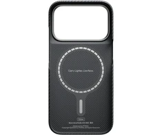 Dėklas Burga Pitaka Edge Case, Juodas/Pilkas Twill – iPhone 18/17 Pro