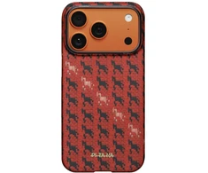 Dėklas PITAKA Edge Case Happiness Rides In do iPhone 17 Pro cinnabar steed