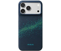 Dėklas PITAKA Edge Milky Way Galaxy 2.0, skirtas iPhone 18 Pro Max / 17 Pro Max, Nearfield Mėlyna