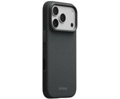PITAKA Summa dėklas, skirtas iPhone 18 Pro / 17 Pro, juoda-pilka