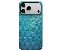 Dėklas PITAKA Ultra-Slim MagSafe do iPhone 17 Pro lucid mėlynas