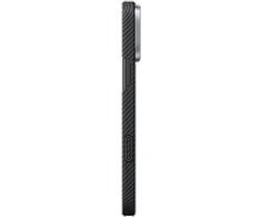 Dėklas PITAKA Ultra-Slim PitaTap MagSafe skirtas Apple iPhone 16 Pro juoda pilka