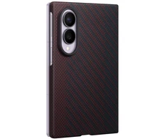 Dėklas KF971SRE Carbon Magnet Samsung Galaxy Fold 8, Raudona