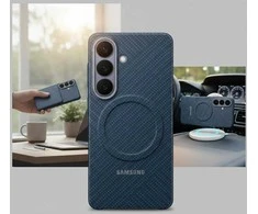 Dėklas KS942SC Carbon Magnet Case Samsung Galaxy S26, Mėlyna Violet