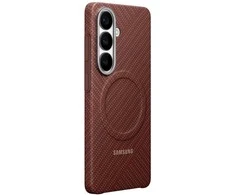 Dėklas KS942SR Carbon Magnet Case Samsung Galaxy S26, Coral Raudona