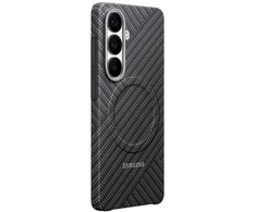 KS947SS anglies pluošto magnetinis dėklas „Samsung Galaxy S26 Plus“, pilkas