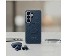 Dėklas KS948SC Carbon Magnet Case Samsung Galaxy S26 Ultra, Mėlyna Violet