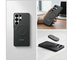 Dėklas KS948SS Carbon Magnet Case Samsung Galaxy S26 Ultra, Gray