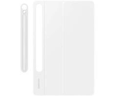 DX725UW Book Cover klaviatūra Samsung Galaxy Tab S9/S9 FE/S10 FE/S10 Lite, balta